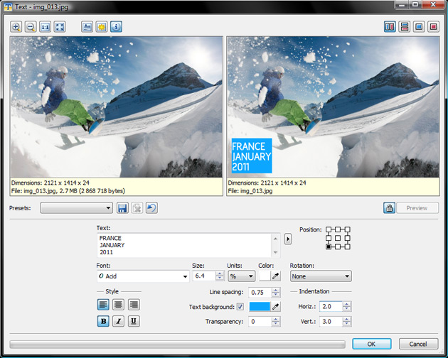 before-and-after previews