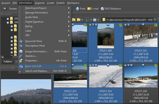 Batch Edit EXIF affects only selected files