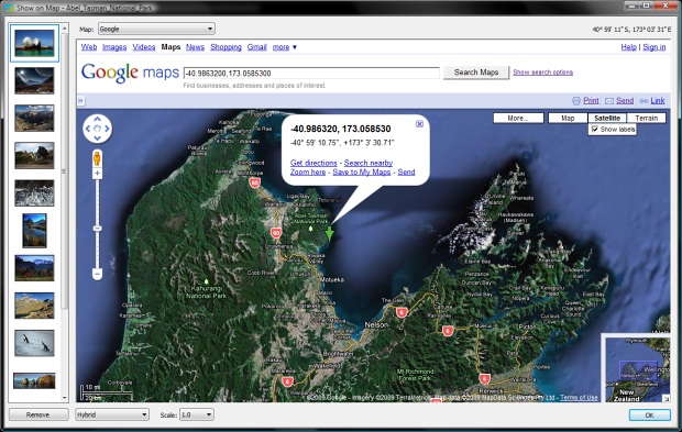 Intégration à Google Earth