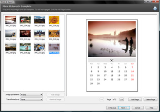 Place Pictures in Template