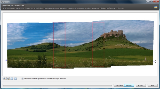 Panorama - Modifier les connexions