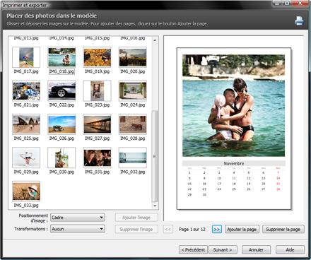 Impression et exportation