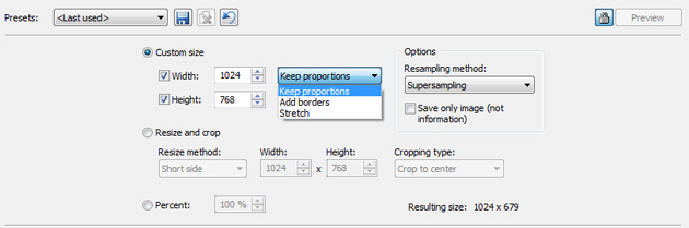 Cropping to Exact Ratio or Exact Size