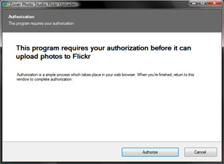 Flickr Authorization