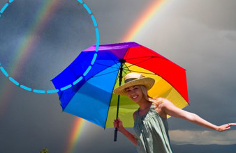 An illustration of how tone mapping changes a picture