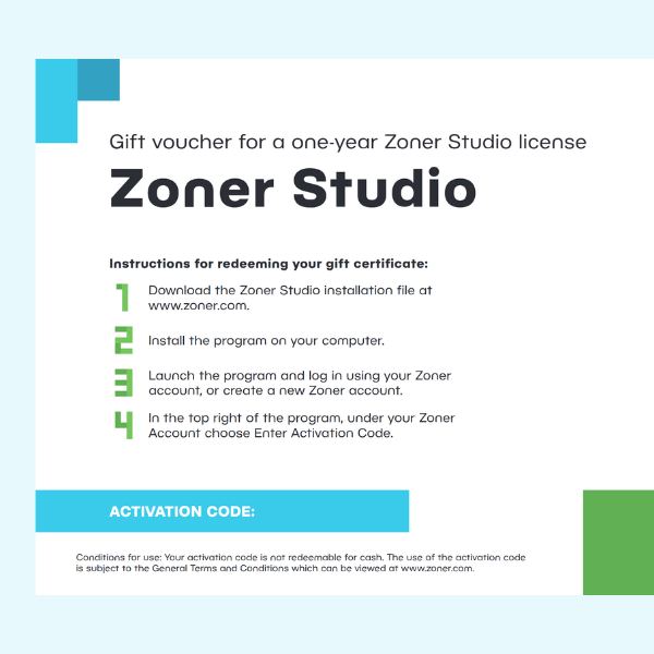 Regala Zoner Studio